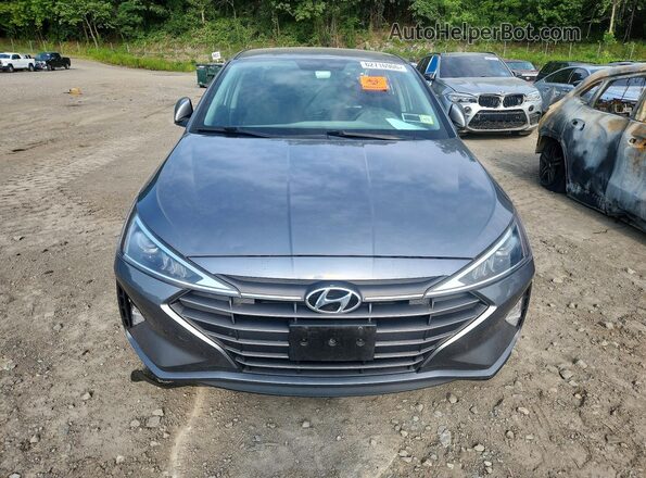 KMHD74LF1KU812984 2019 HYUNDAI ELANTRA Gray Widok z przodu