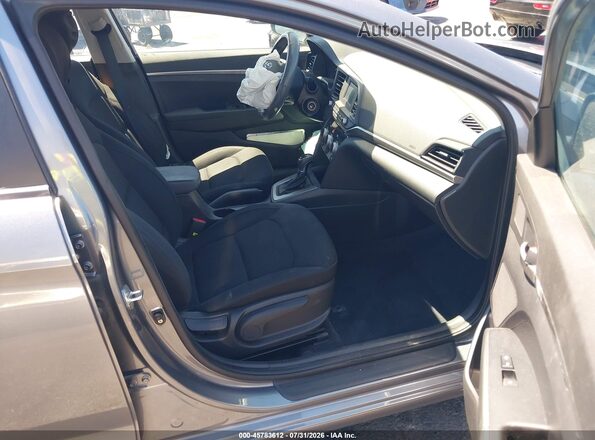 KMHD74LF1KU836363 2019 HYUNDAI ELANTRA Gray Front interior view