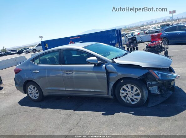 KMHD74LF1KU836363 2019 HYUNDAI ELANTRA Gray Rear interior view