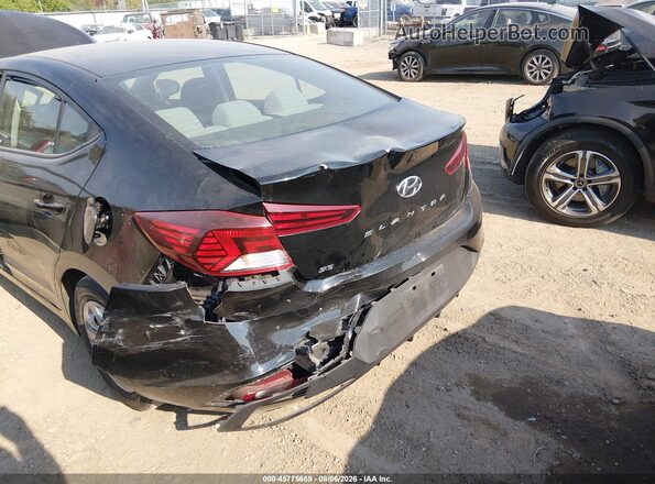 KMHD74LF1KU839618 2019 HYUNDAI ELANTRA Black Vista frontal