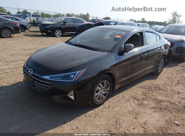 KMHD74LF1KU839618 2019 HYUNDAI ELANTRA Black Vista tres cuartos delantera izquierda