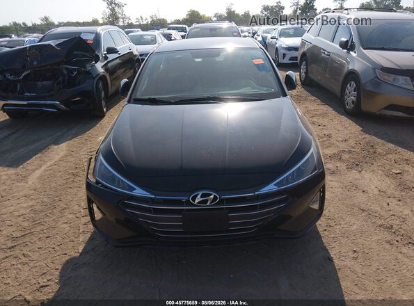 KMHD74LF1KU839618 2019 HYUNDAI ELANTRA Black Vista del cuadro de instrumentos
