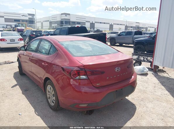 KMHD74LF1LU086285 2020 HYUNDAI ELANTRA Red უკანა მარცხენა