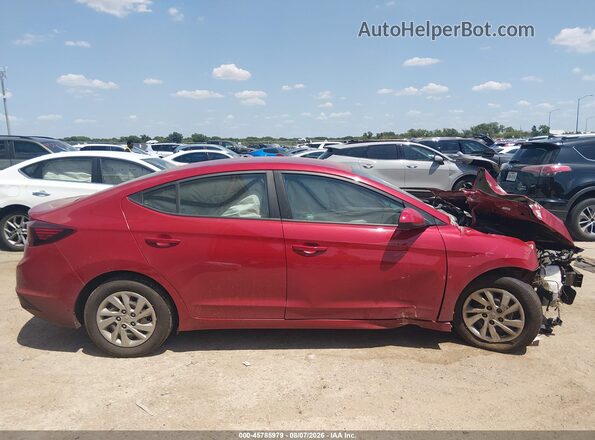 KMHD74LF1LU086285 2020 HYUNDAI ELANTRA Red უკანა სალონის ხედი