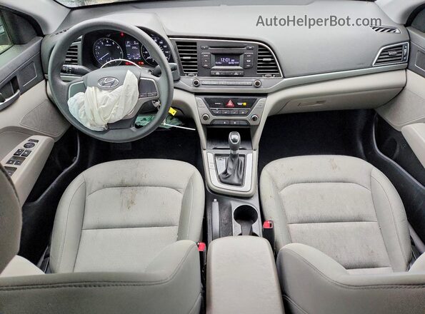 KMHD74LF2HU120094 2017 HYUNDAI ELANTRA Gray Вид панелі приладів