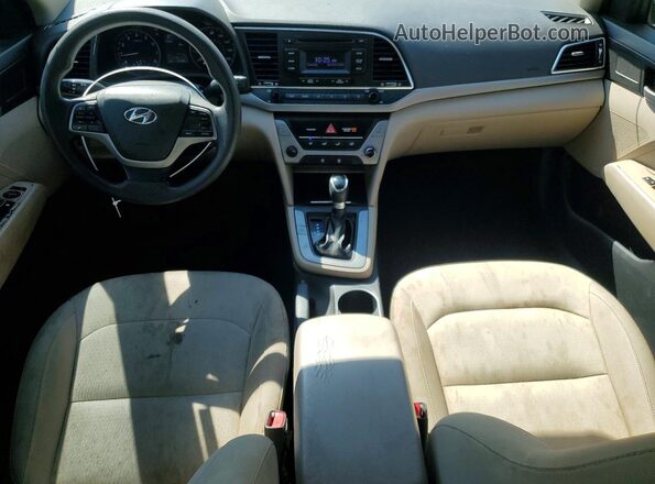 KMHD74LF2HU314446 2017 HYUNDAI ELANTRA Tan Առջևի վահանակի տեսք