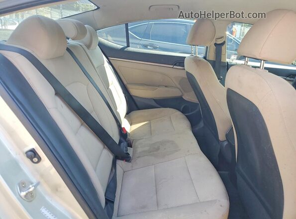 KMHD74LF2HU314446 2017 HYUNDAI ELANTRA Tan Հետևի նստատեղերի տեսք