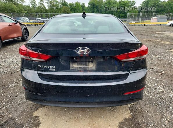 KMHD74LF2HU361069 2017 HYUNDAI ELANTRA Black Հետևի տեսք