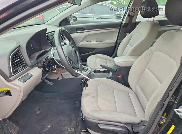 KMHD74LF2HU361069 2017 HYUNDAI ELANTRA Black Սալոնի դիմացի տեսք