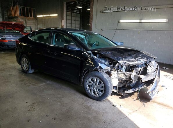KMHD74LF2JU548401 2018 HYUNDAI ELANTRA Черный Передняя правая четверть