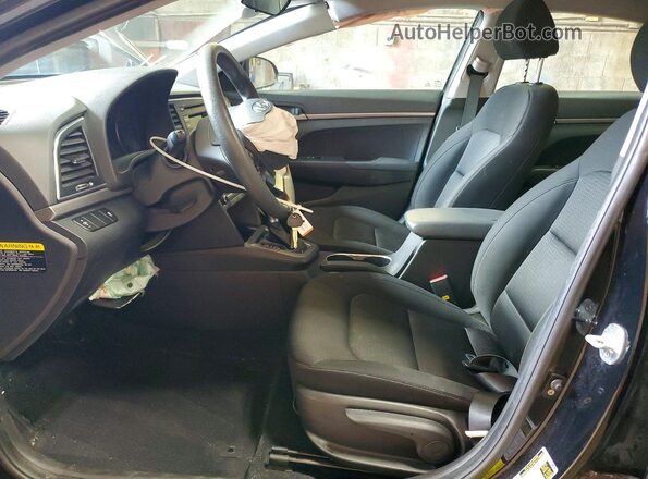 KMHD74LF2JU548401 2018 HYUNDAI ELANTRA Черный Вид салона спереди