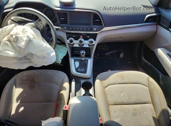 KMHD74LF2KU889122 2019 HYUNDAI ELANTRA Серебряный Вид панели приборов