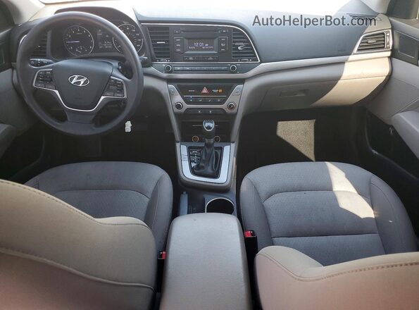 KMHD74LF3HU376549 2017 HYUNDAI ELANTRA Silver Вид панелі приладів