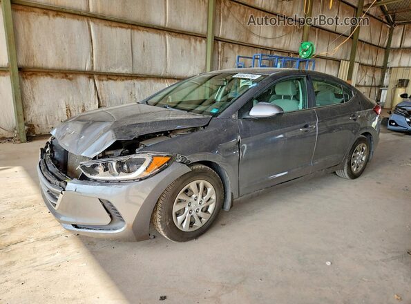 KMHD74LF3HU428357 2017 HYUNDAI ELANTRA Gray Trasero izquierdo
