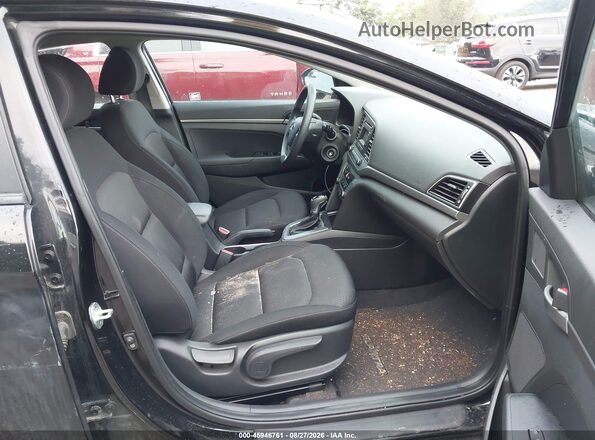 KMHD74LF3JU522356 2018 HYUNDAI ELANTRA Черный Вид салона спереди