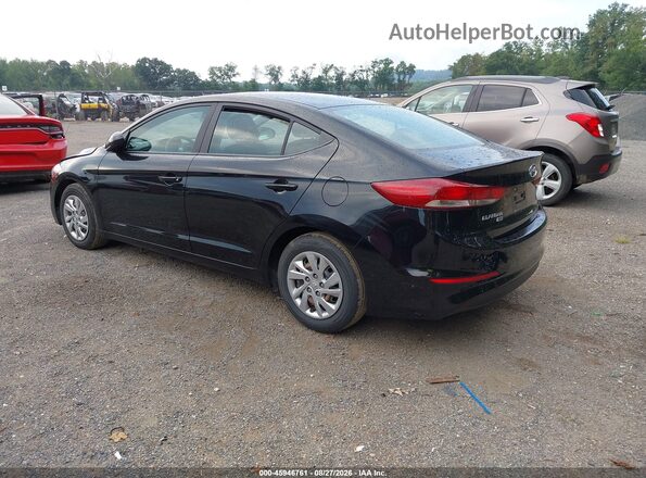 KMHD74LF3JU522356 2018 HYUNDAI ELANTRA Черный Задняя левая четверть
