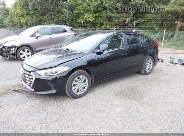 KMHD74LF3JU522356 2018 HYUNDAI ELANTRA Черный Передняя левая четверть