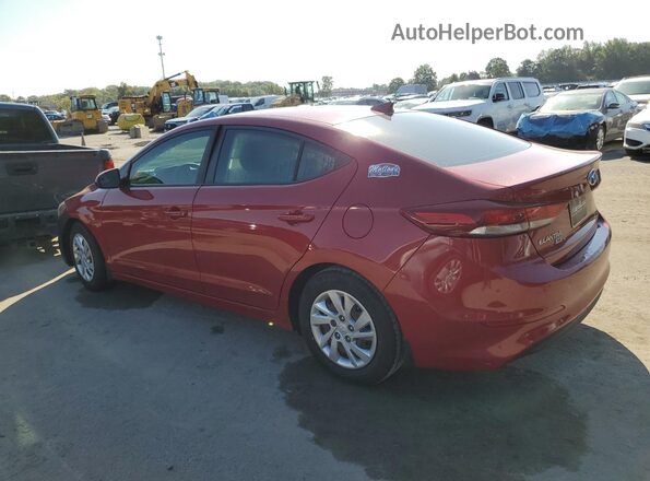 KMHD74LF4HU394333 2017 HYUNDAI ELANTRA Red Rear left