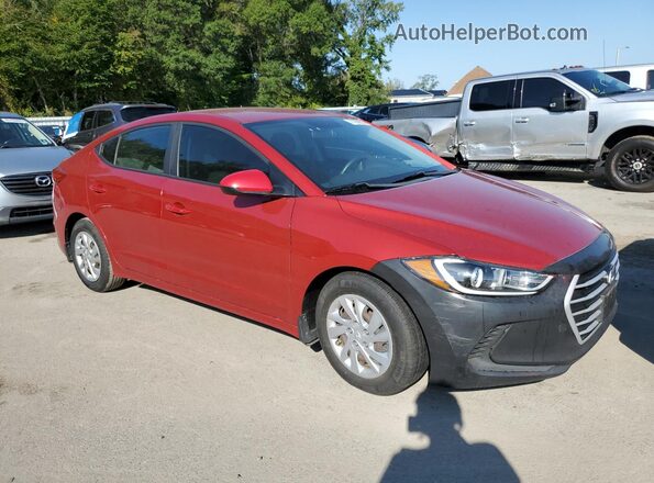KMHD74LF4HU394333 2017 HYUNDAI ELANTRA Red Front right