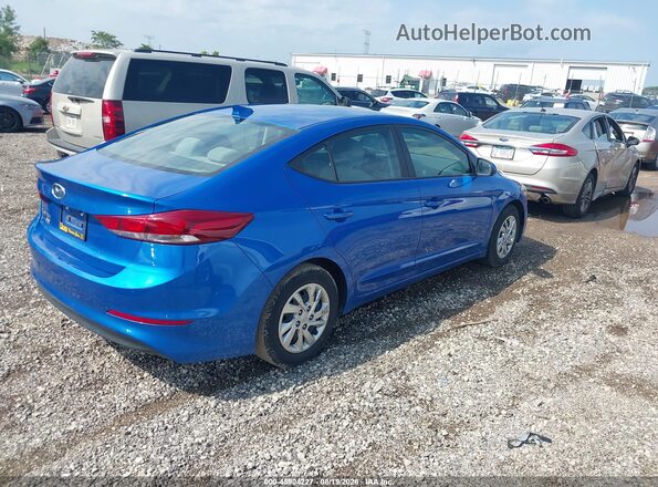 KMHD74LF4HU410868 2017 HYUNDAI ELANTRA Blue უკანა მარჯვენა
