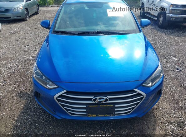 KMHD74LF4HU410868 2017 HYUNDAI ELANTRA Blue წინა ხედი