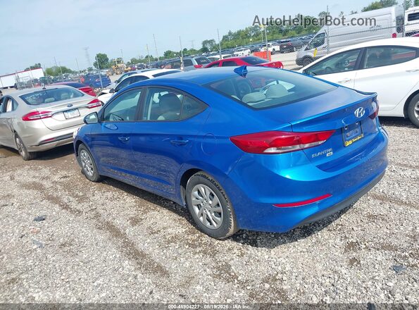 KMHD74LF4HU410868 2017 HYUNDAI ELANTRA Blue უკანა მარცხენა
