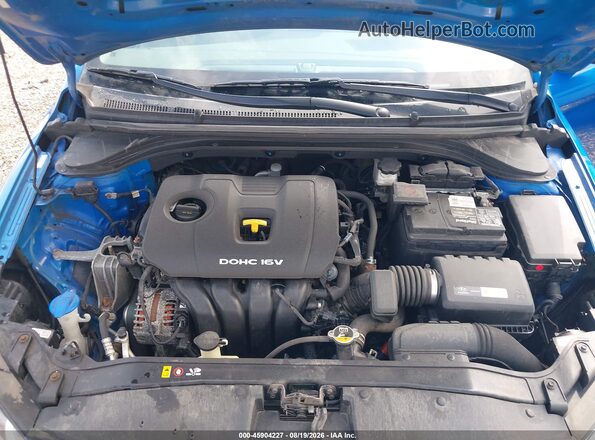 KMHD74LF4HU410868 2017 HYUNDAI ELANTRA Blue უკანა ხედი