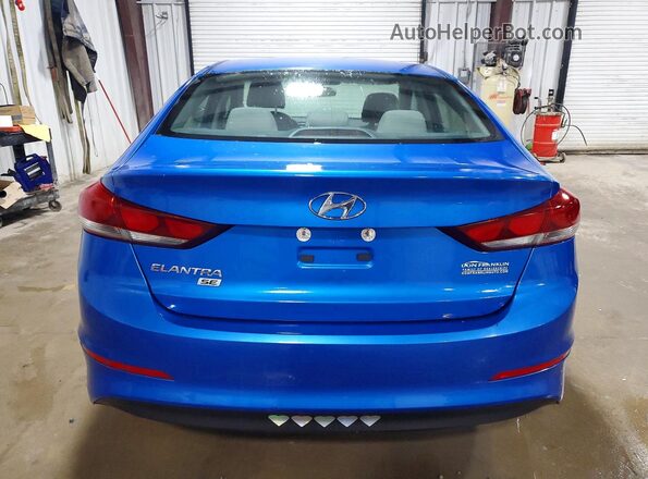 KMHD74LF4JU453547 2018 HYUNDAI ELANTRA Синий Вид сзади