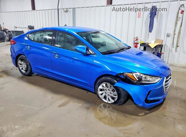 KMHD74LF4JU453547 2018 HYUNDAI ELANTRA Синий Передняя правая четверть