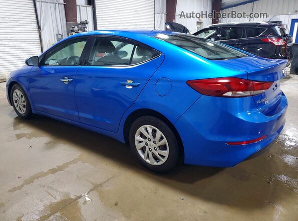 KMHD74LF4JU453547 2018 HYUNDAI ELANTRA Синий Задняя левая четверть