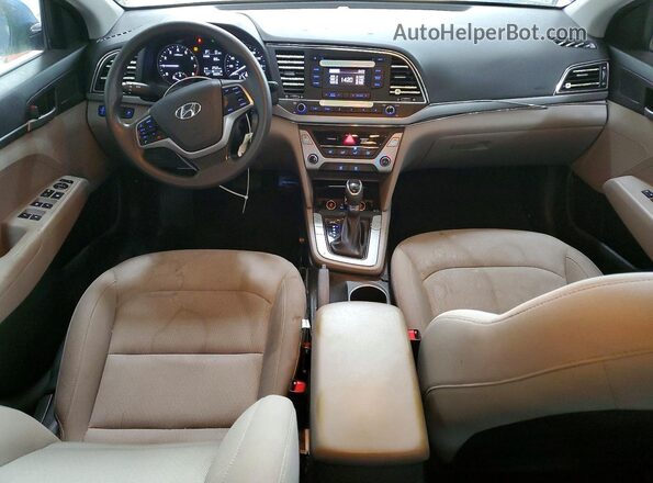 KMHD74LF4JU453547 2018 HYUNDAI ELANTRA Синий Вид панели приборов
