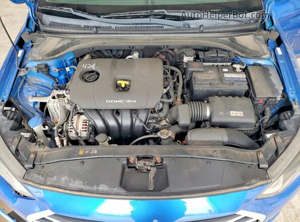 KMHD74LF4JU453547 2018 HYUNDAI ELANTRA Синий Вид задней части салона