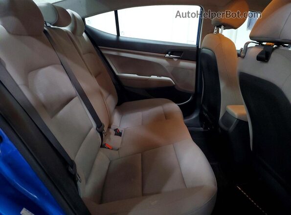 KMHD74LF4JU453547 2018 HYUNDAI ELANTRA Синий Вид задних сидений