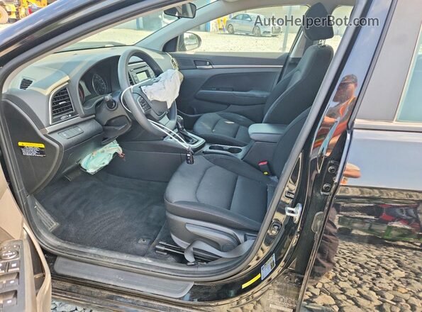KMHD74LF4JU489397 2018 HYUNDAI ELANTRA Black Vista interior delantera