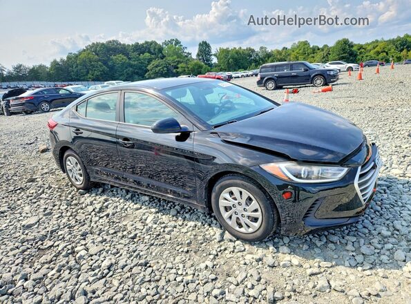 KMHD74LF4JU489397 2018 HYUNDAI ELANTRA Black Delantero derecho