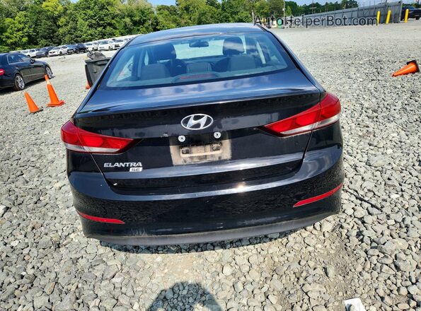 KMHD74LF4JU489397 2018 HYUNDAI ELANTRA Black Vista trasera