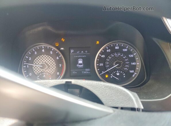 KMHD74LF4LU092761 2020 HYUNDAI ELANTRA Gray Widok zestawu wskaźników