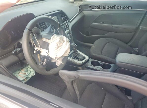 KMHD74LF4LU092761 2020 HYUNDAI ELANTRA Gray Widok wnętrza z przodu