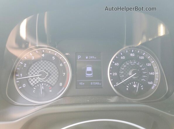 KMHD74LF4LU915608 2020 HYUNDAI ELANTRA Black ხელსაწყოთა პანელის ხედი