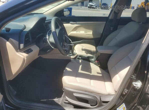 KMHD74LF4LU915608 2020 HYUNDAI ELANTRA Black წინა სალონის ხედი