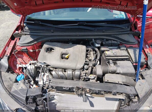KMHD74LF4LU995489 2020 HYUNDAI ELANTRA Red Widok z tyłu