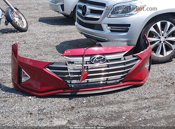 KMHD74LF4LU995489 2020 HYUNDAI ELANTRA Red Widok zestawu wskaźników