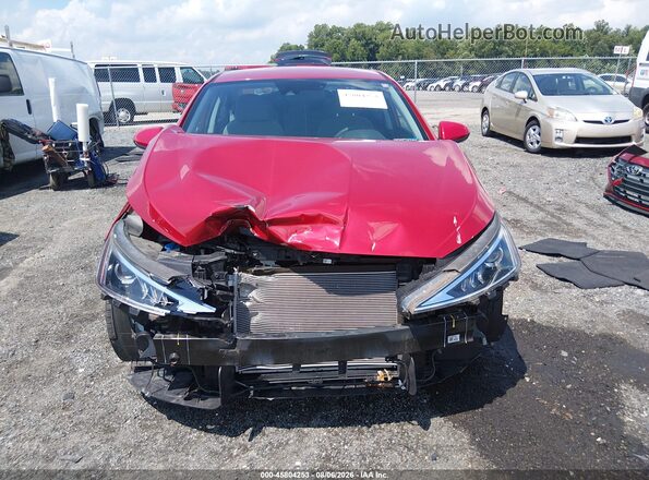 KMHD74LF4LU995489 2020 HYUNDAI ELANTRA Red Widok wnętrza z tyłu