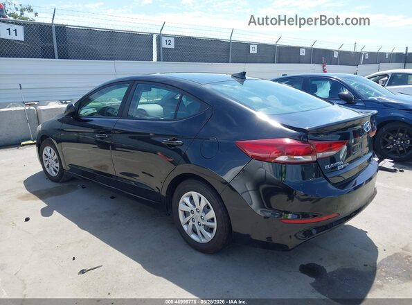 KMHD74LF5HU206273 2017 HYUNDAI ELANTRA Black უკანა მარცხენა