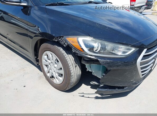 KMHD74LF5HU206273 2017 HYUNDAI ELANTRA Black წინა ხედი