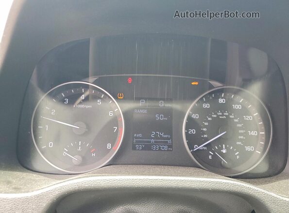 KMHD74LF5JU594658 2018 HYUNDAI ELANTRA Red Instrument cluster view
