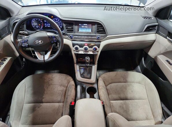 KMHD74LF5KU757777 2019 HYUNDAI ELANTRA Black წინა პანელის ხედი