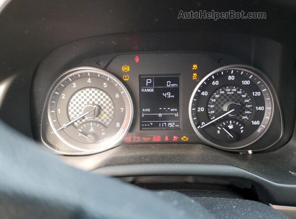 KMHD74LF5KU833756 2019 HYUNDAI ELANTRA Серебряный Вид щитка приборов