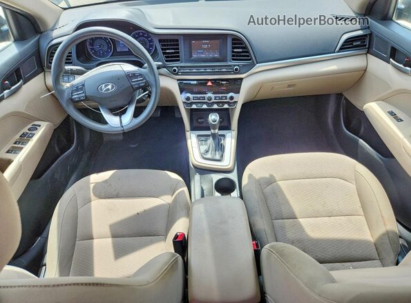 KMHD74LF5LU951713 2020 HYUNDAI ELANTRA Black Առջևի վահանակի տեսք