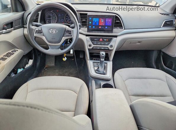 KMHD74LF6HU071966 2017 HYUNDAI ELANTRA Gray Vista del salpicadero